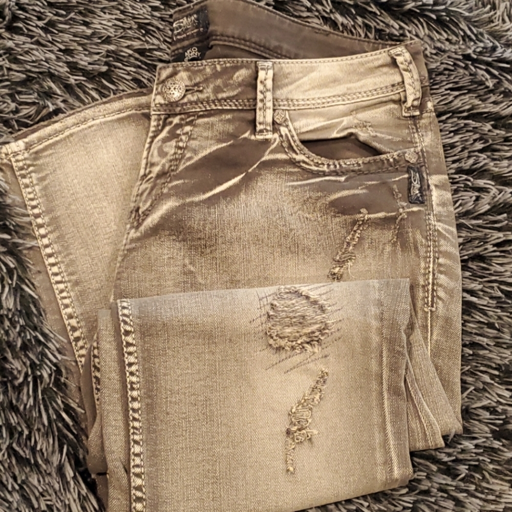 Silver Jeans Co. Gray Aiko skinny Jeans